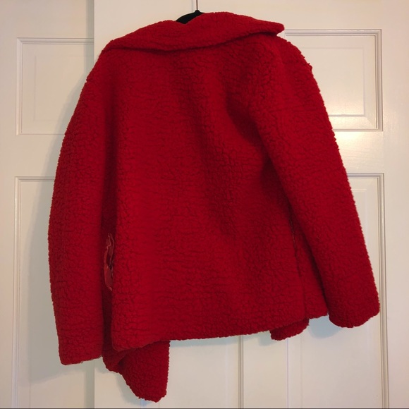 Red Fuzzy Jacket - Picture 2 of 2